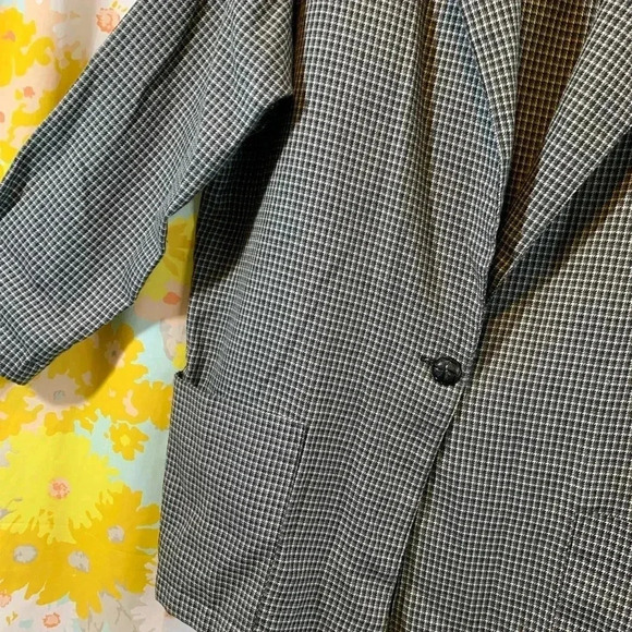 Vintage lightweight gingham blazer - Picture 4 of 9